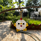 جاکلیدی دست بافت مهرهای طرح جوجه