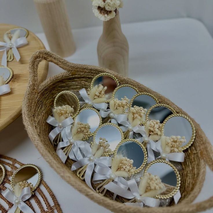گیفت آینه آنجل | آینه جیبی فرشته برای عروسی و مراسم پک ۲۰ عددی