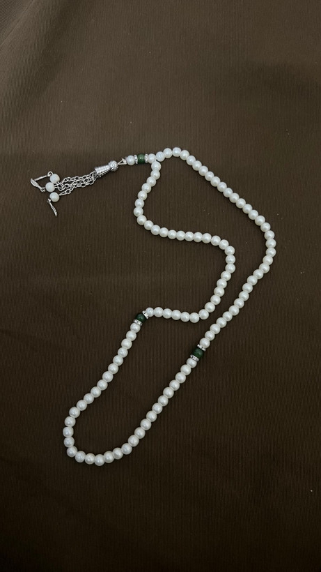 تسبیح مهره سفید خارجی