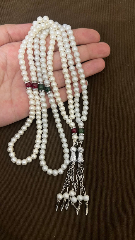 تسبیح مهره سفید خارجی