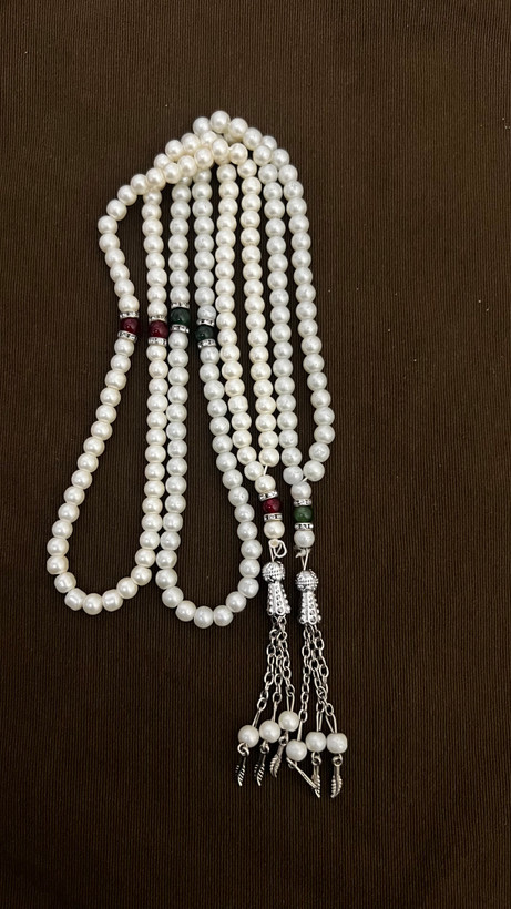 تسبیح مهره سفید خارجی